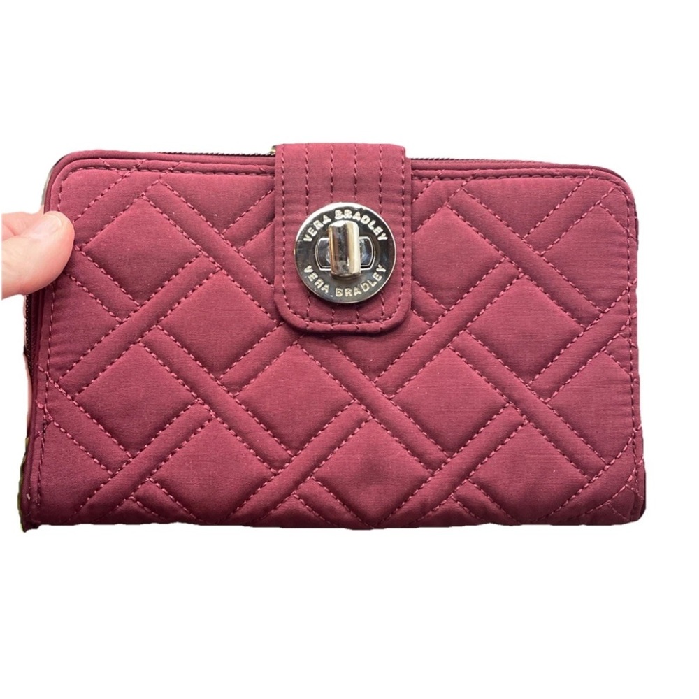 Vera Bradley Quilted Burgundy Wallet